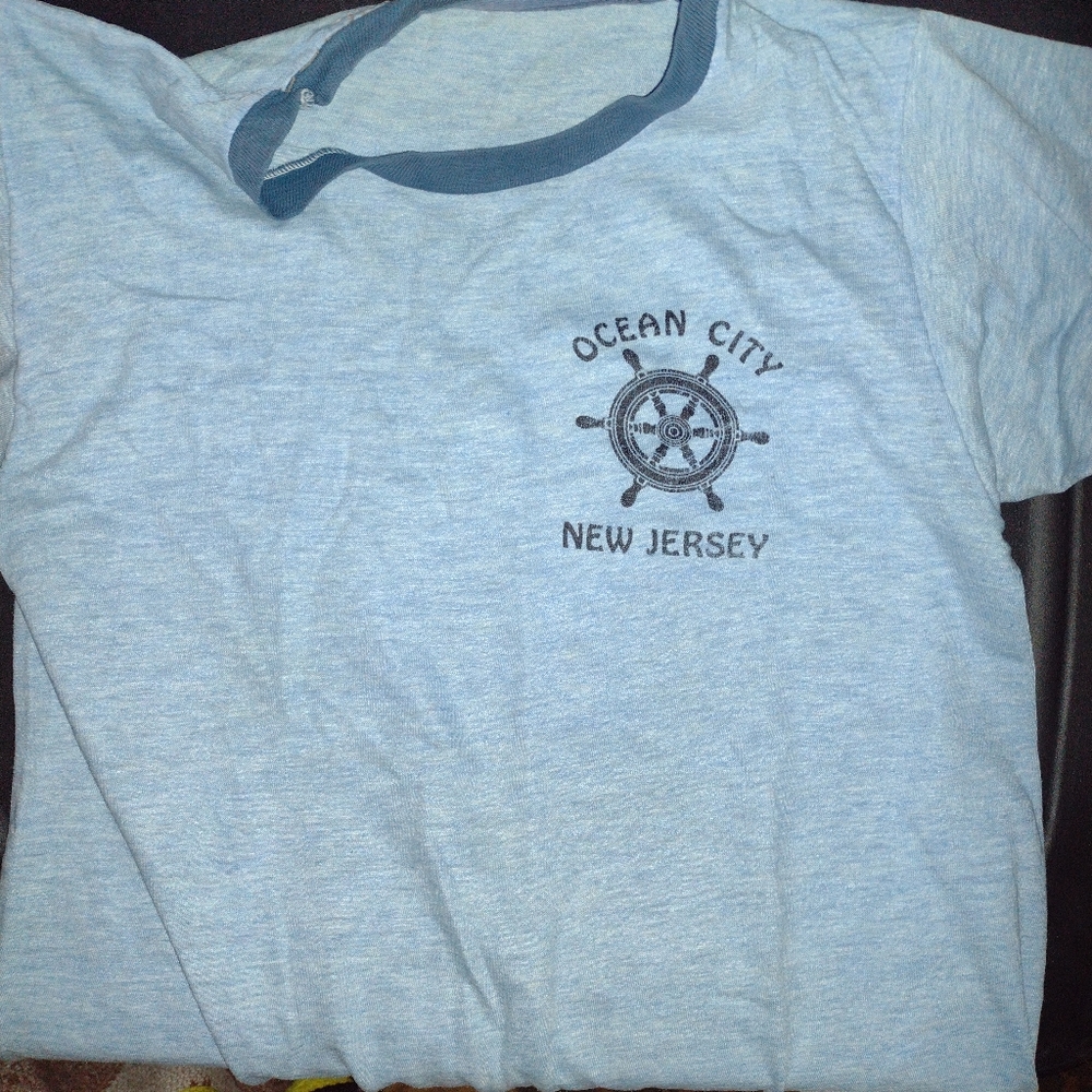 Vintage ocean city new Jersey ringer T-shirt small
